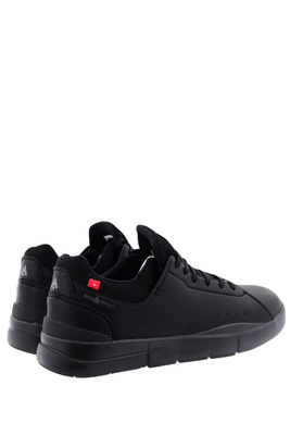 Czarne półbuty męskie z ekoskóry płaskie