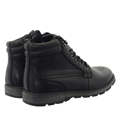 Чорні чоловічі шкіряні ботильйони T. Sokolski