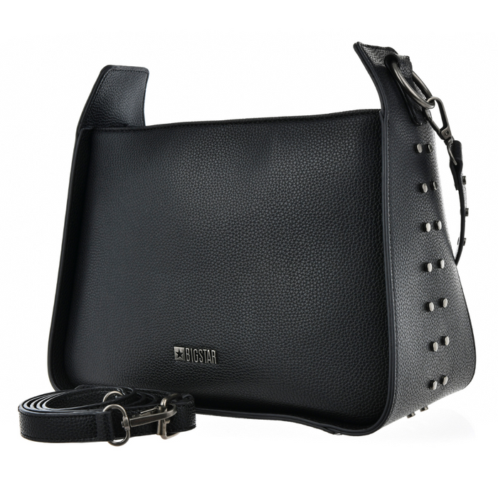 Klasyczna damska torebka czarna z odpinanym paskiem Big Star