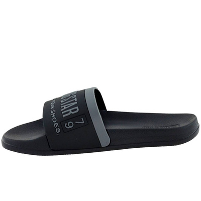 Czarne klapki domowe, basenowe Big Star