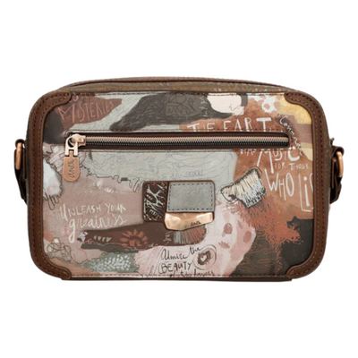 Маленька містка сумка-мессенджер на блискавці з широким ремінцем Anekke Corre