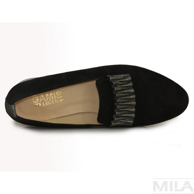 GAMIS 3903 ЧОРНІ ЗАМШЕВІ МОКАСИНИ