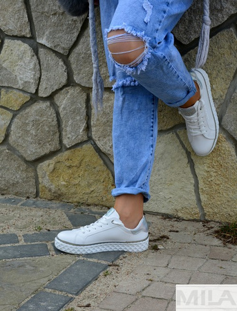 Sneakersy Marco Tozzi 2-2-23705-26-197 białe
