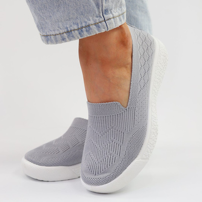 Сірі сліпони з візерунками Skotnicki