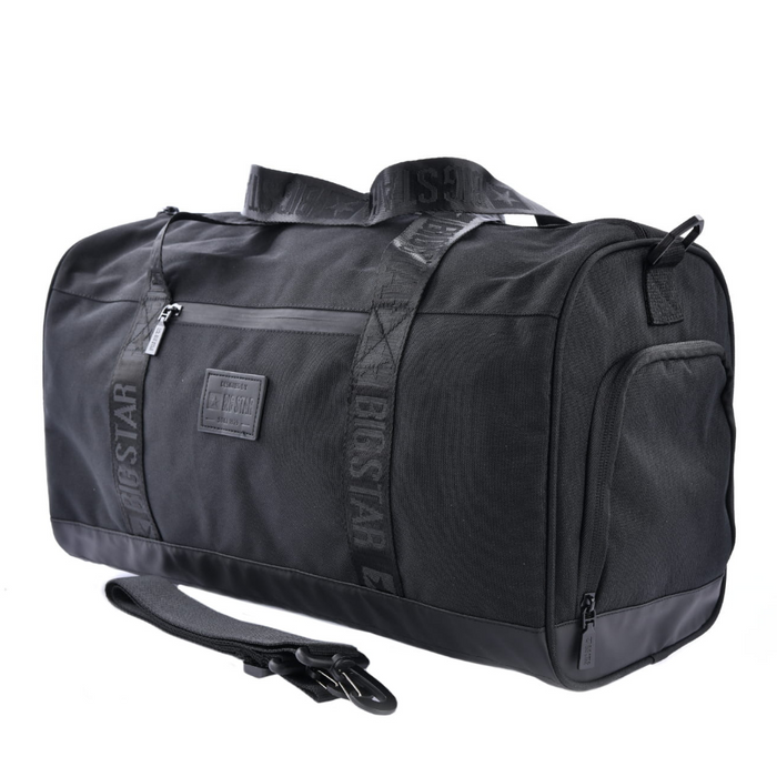 Велика чорна дорожня сумка зі знімним ремінцем Big Star