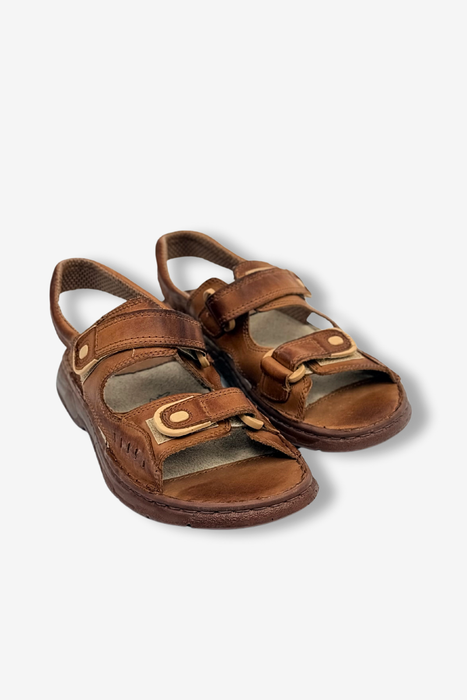 Чоловічі босоніжки ŁUKPOL 812 коричневі