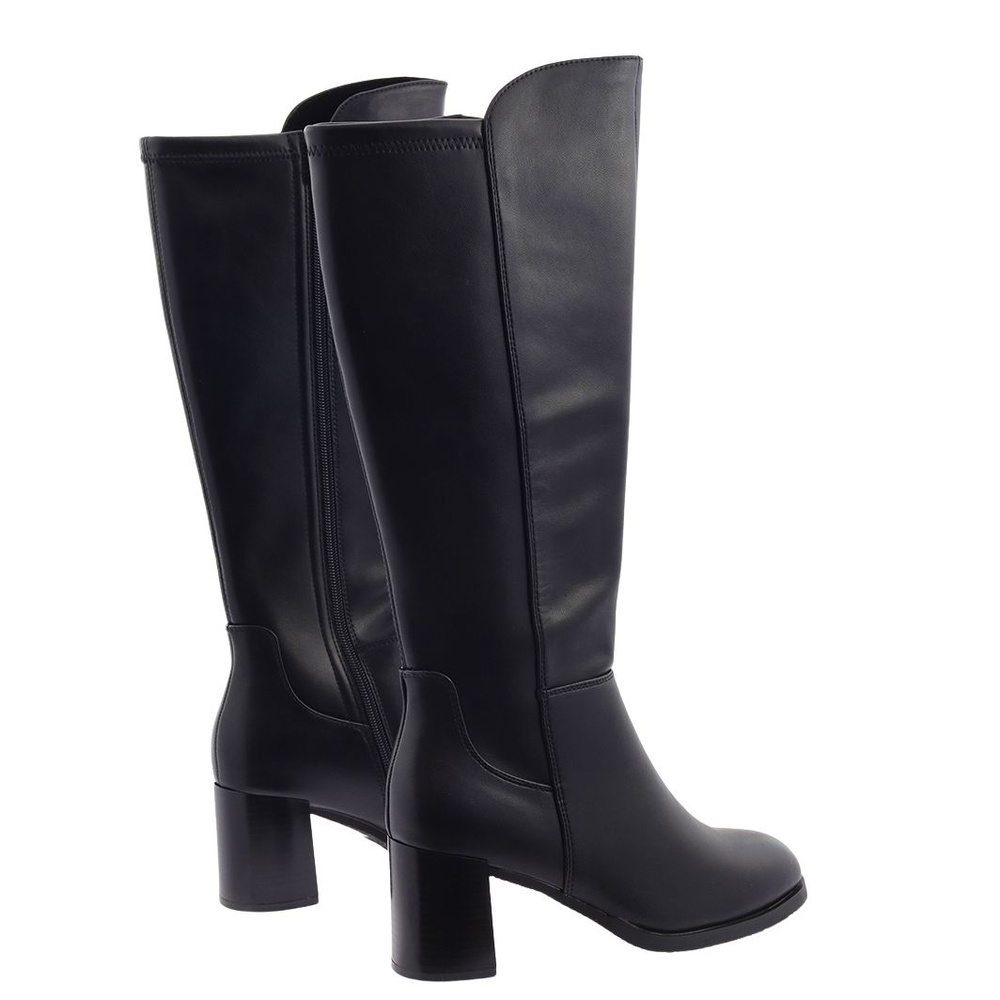 Чорні шкіряні черевики на блискавці