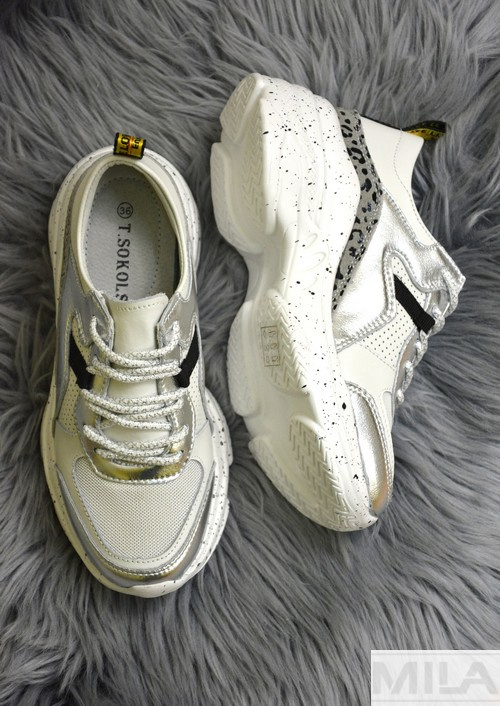 T. Sokolski Кросівки FLY W20-05 біло-сріблясті