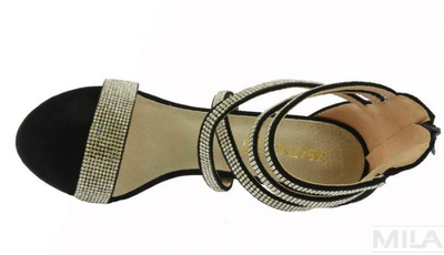Чудові чорні босоніжки SABATINA DM19-5