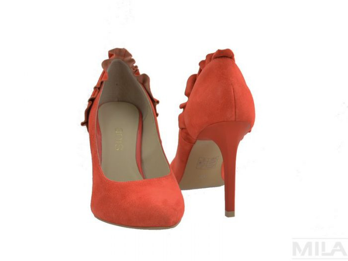 Szpilki ANIS z falbanką 4689