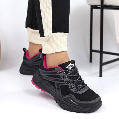 Жіночі чорні туристичні черевики Lee Cooper на шнурівці