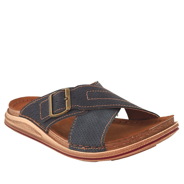 Klapki męskie granatowe Inblu