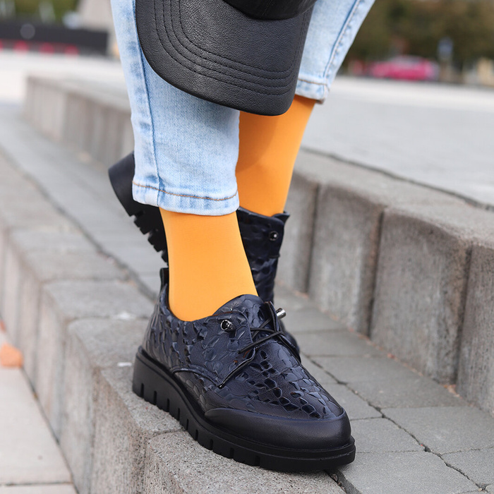 Темно-сині лаковані туфлі Artiker