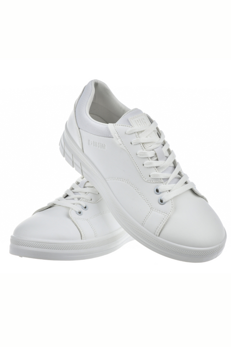 Białe sneakersy męskie sznurowane Big Star