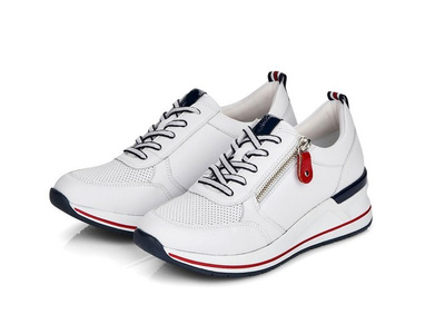Sneakersy Remonte D3207-80 białe