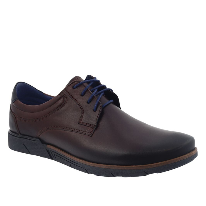 Чоловічі темно-коричневі шкіряні туфлі Нікополь