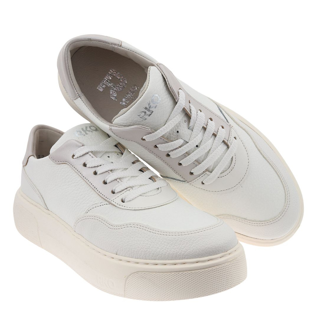 Półbuty skórzane białe 0RRS6_X__6THF Ryłko