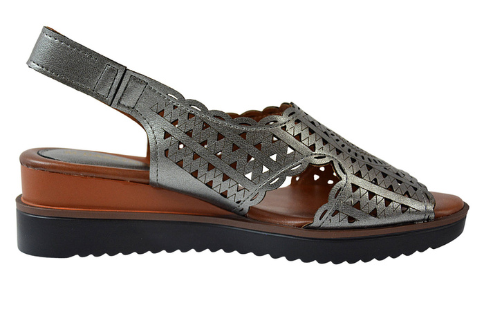 Sandały M. Daszyński MR1838-21 srebrne