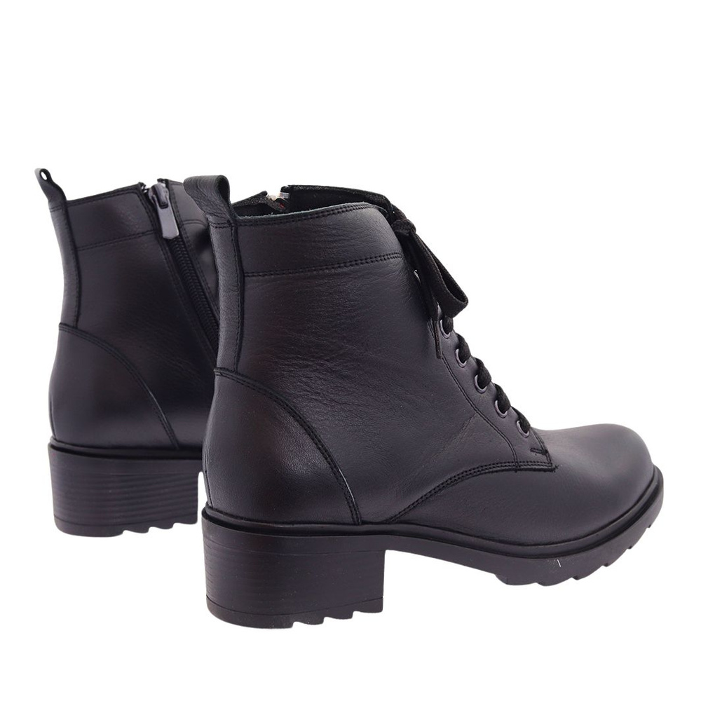 Чорні ботильйони Missmamma на шнурівці на високих підборах