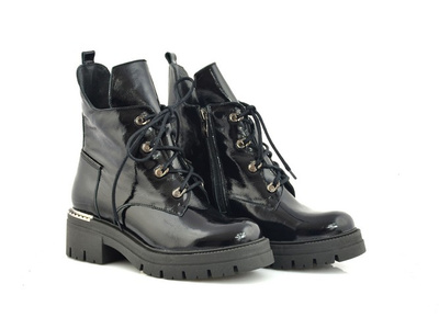 Trapery LEMAR 60349 czarne lakierowane