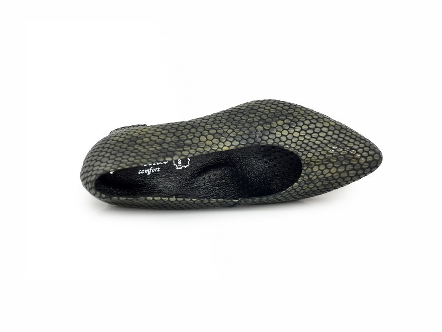 Сірі туфлі на високих підборах KOSTEX 1431 R6038