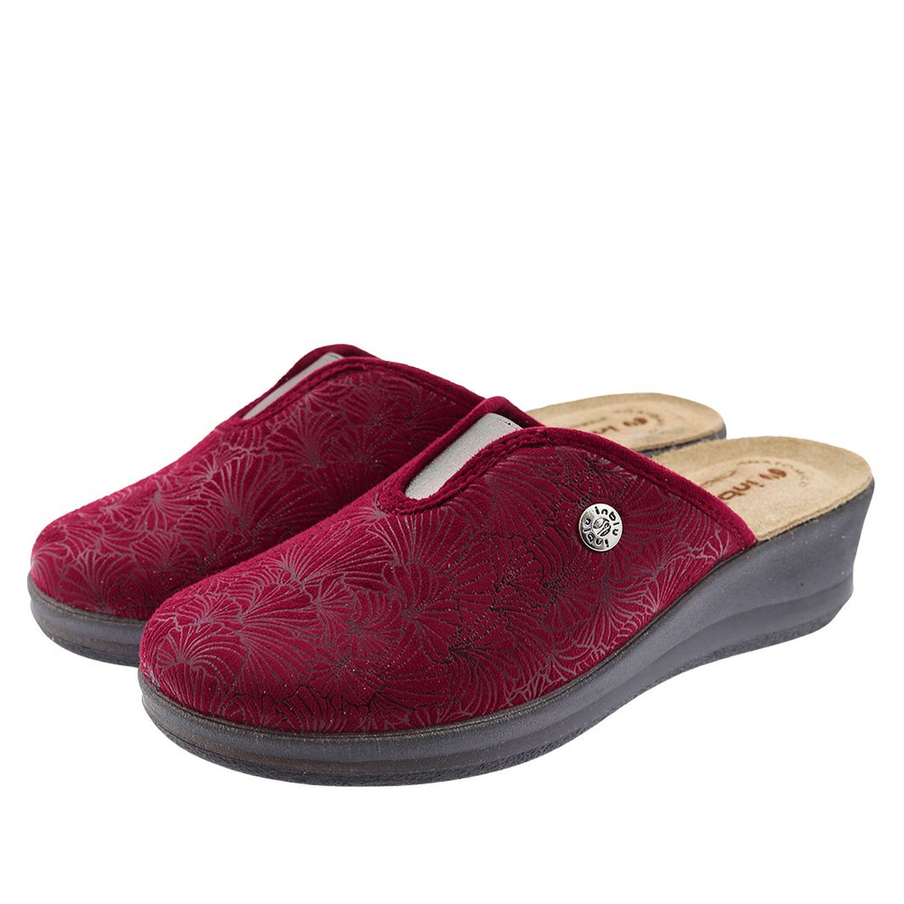 Жіночі тапочки з гумовою вставкою сливового кольору