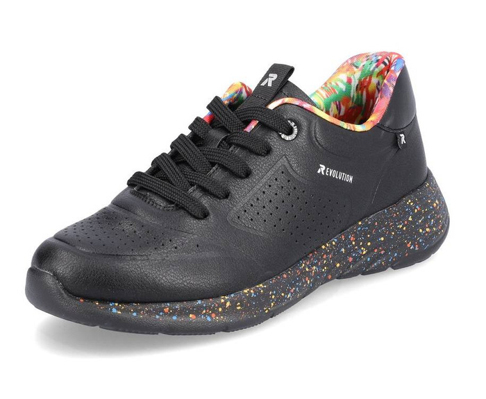Sneakersy Rieker W0402-00 czarne