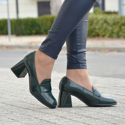 Шкіряне взуття Арка 6321 зелене