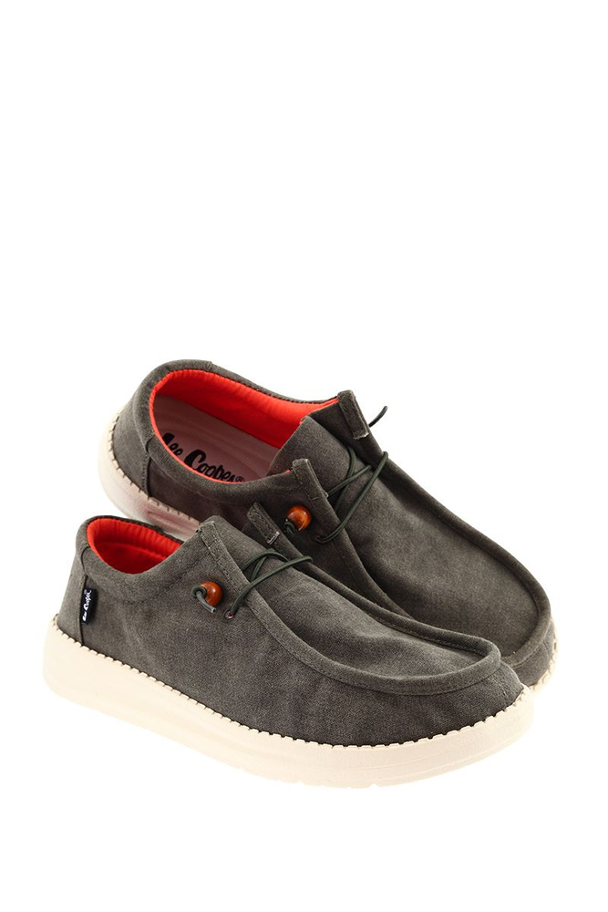 Mokasyny męskie wsuwane z gumą ściągającą w kolorze khaki