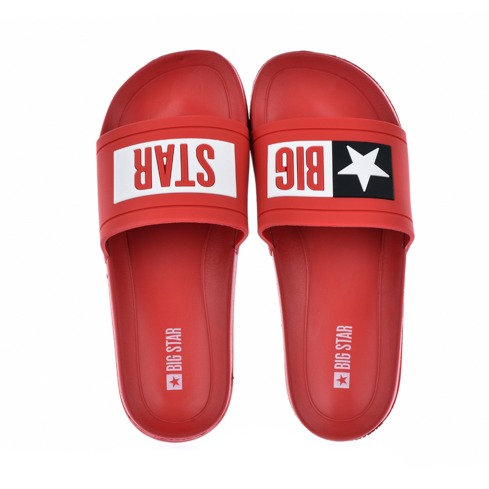 Klapki damskie czerwone Big Star DD274A267