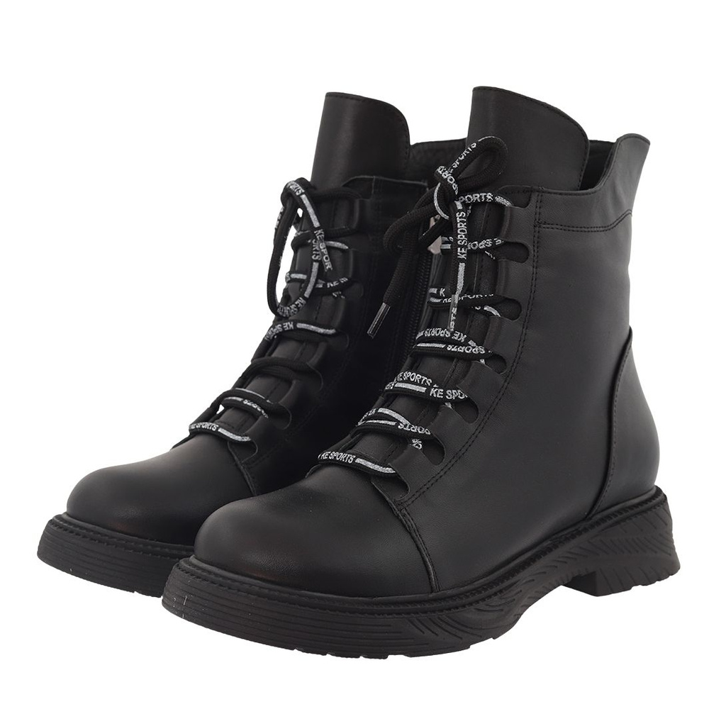 Чорні шкіряні ботильйони Artiker