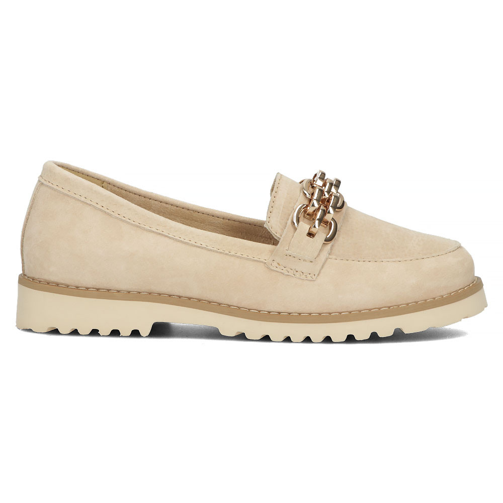 Елегантні бежеві шкіряні лорди з декором Filippo