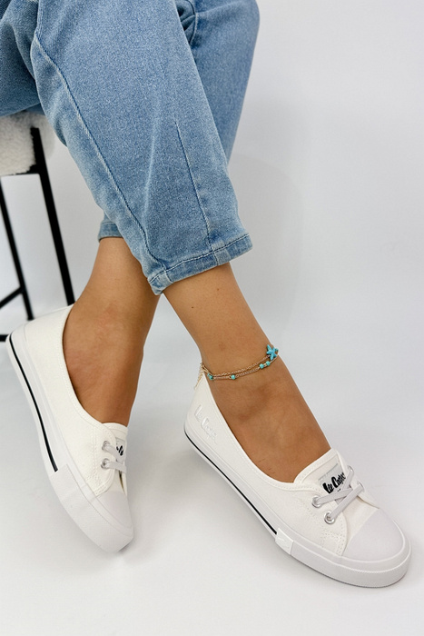 Жіночі білі кросівки Lee Cooper