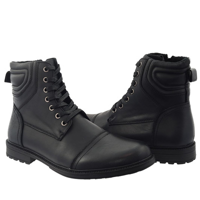 Чорні чоловічі шкіряні чоботи T. Sokolski