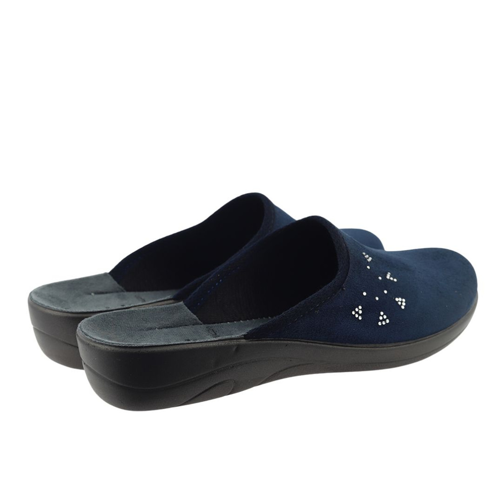 Жіночі домашні тапочки 5D000028 темно-сині Inblu