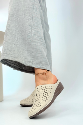 Золоті жіночі шльопанці Potocki