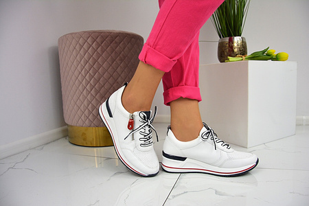 Sneakersy Remonte D3207-80 białe