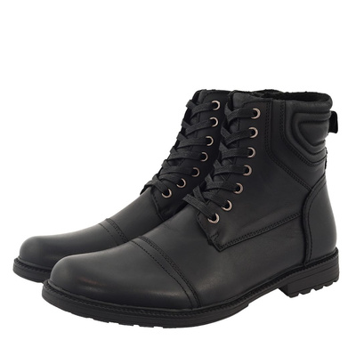 Чорні чоловічі шкіряні чоботи T. Sokolski