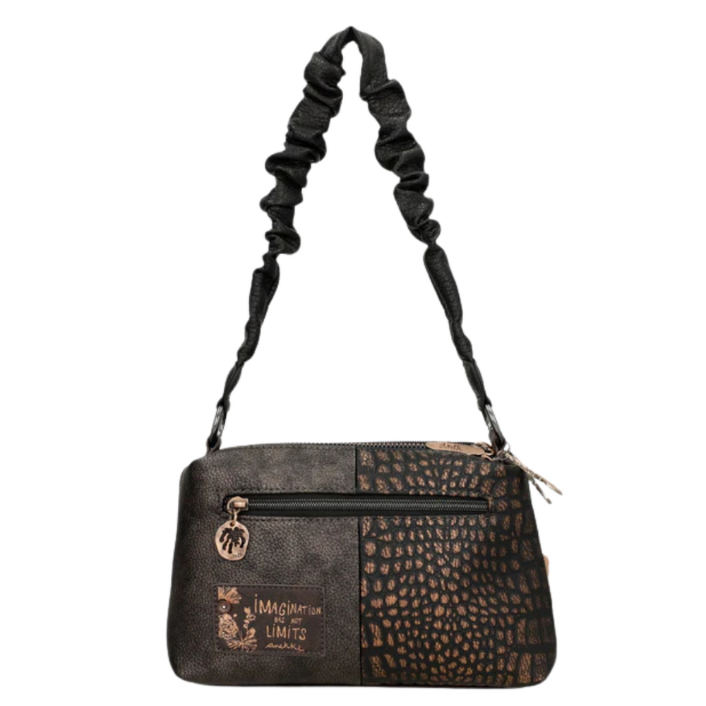 Маленька сумка-месенджер на три відділення з подвійним ремінцем Anekke Dreamverse