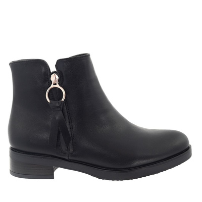 Черевики на плоскій підошві Evento чорного кольору