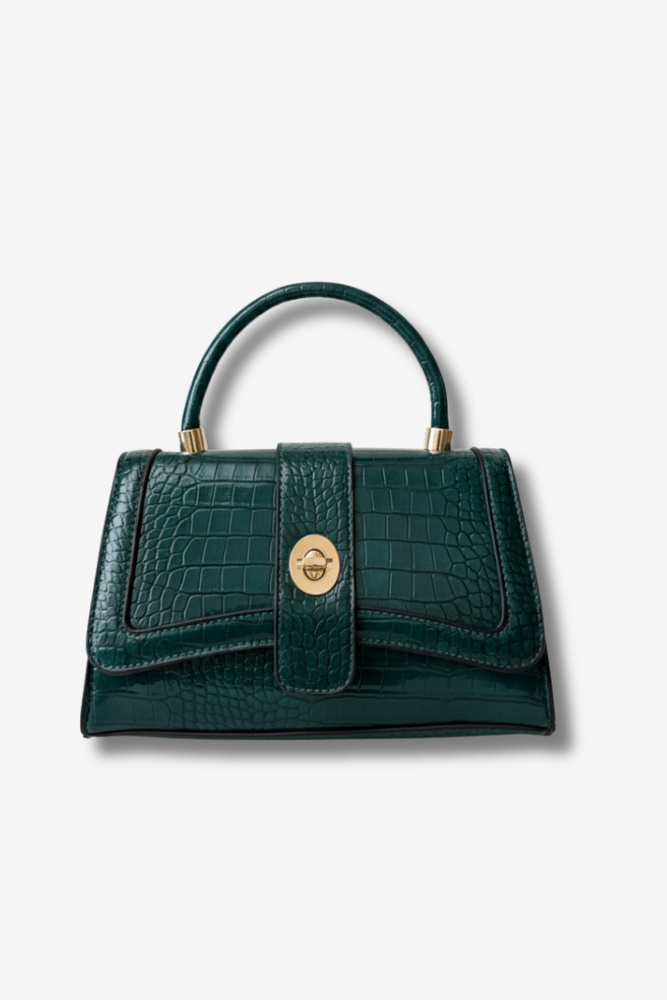 Жіноча чорна сумочка з подвійною ручкою і ремінцем Big Star