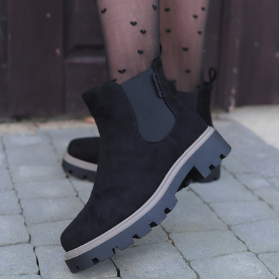 Чорні замшеві черевики челсі Big Star