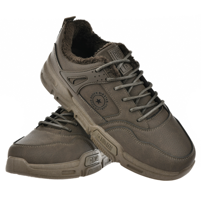 Sneakersy męskie sznurowane ocieplane Big Star