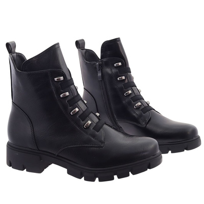 Чорні, повнозернисті, утеплені черевики M.Daszyński