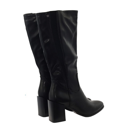 Kozaki czarne na obcasie M. Daszyński