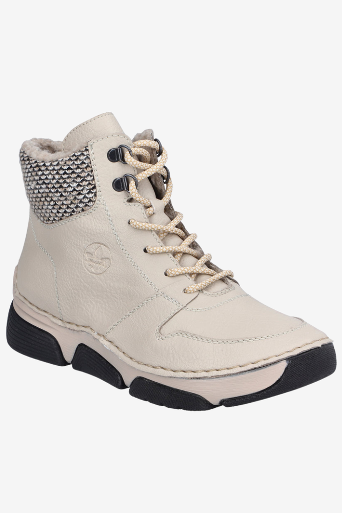 Ботильйони RIEKER Z9583-00, чорні, з оборками