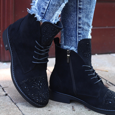 Чорні ботильйони з цирконами від Potocki