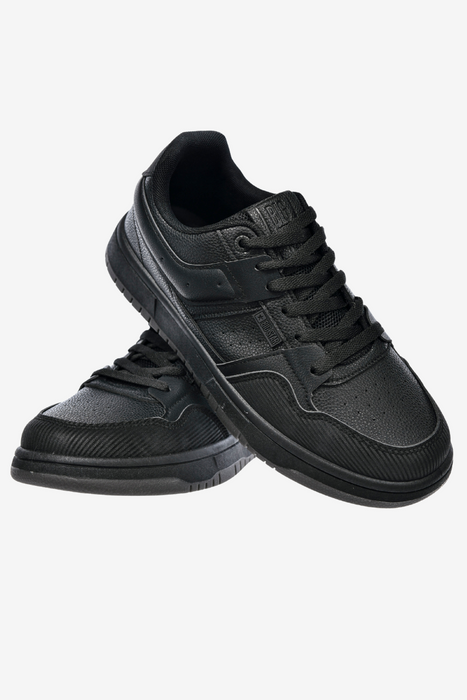 Sneakersy męskie czarne z ekoskóry na grubszej podeszwie Big Star