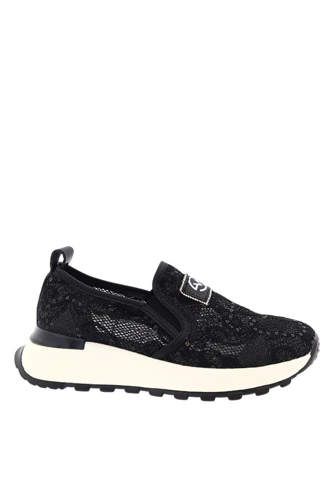 Skórzane półbuty czarne przewiewne na platformie 