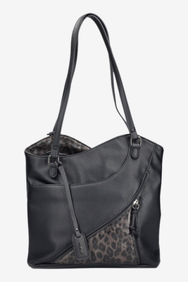 Коричнева сумка через плече з підвіскою Rieker 